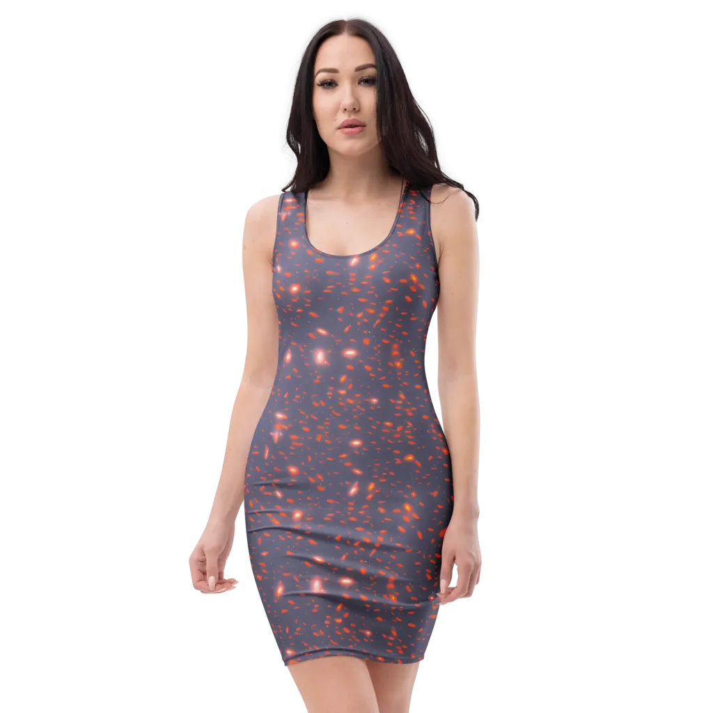 Ember Drift on Bodycon Dress — Front