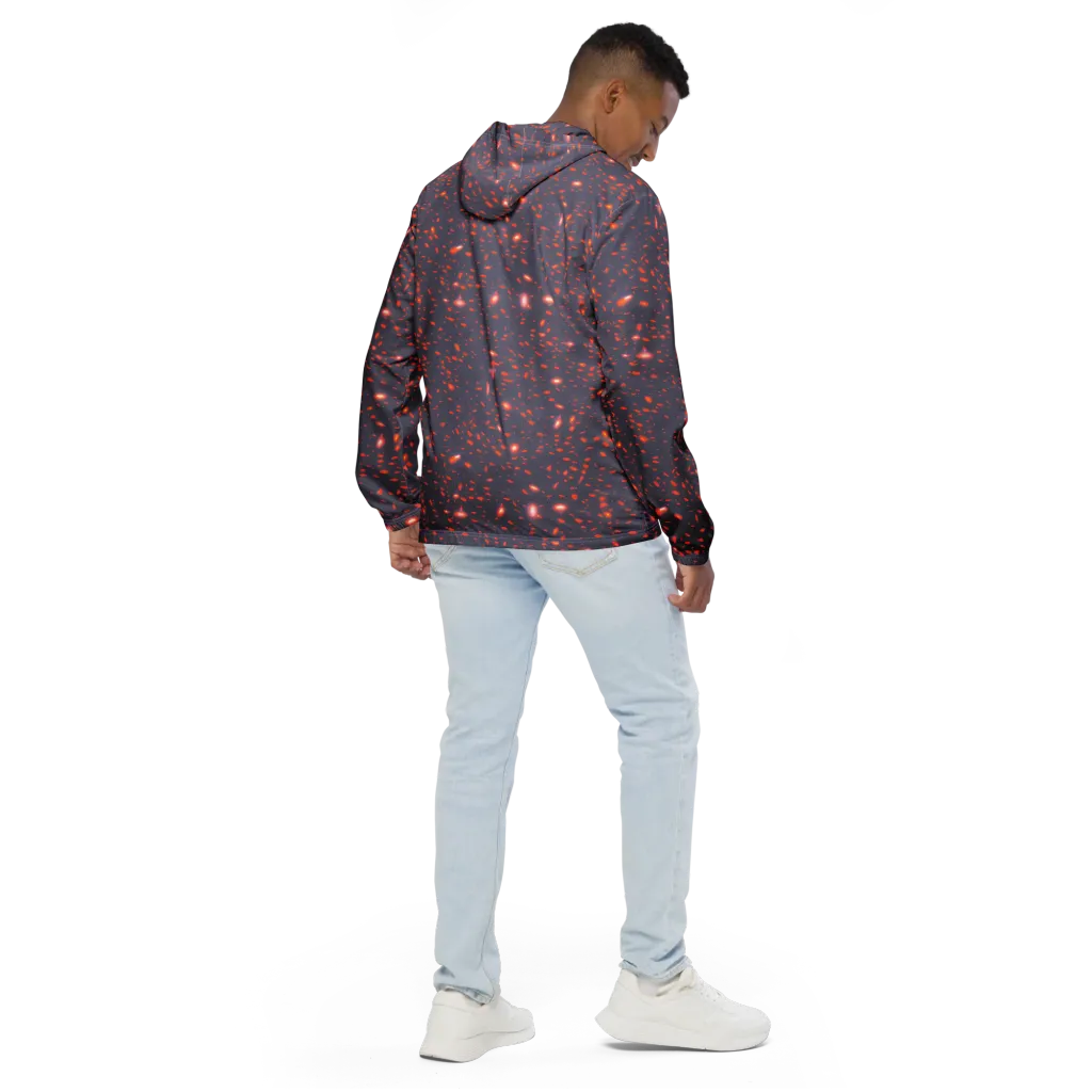 Ember Drift on Men's Windbreaker — Back
