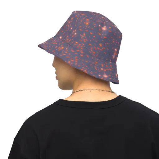Ember Drift on a Reversible Bucket Hat