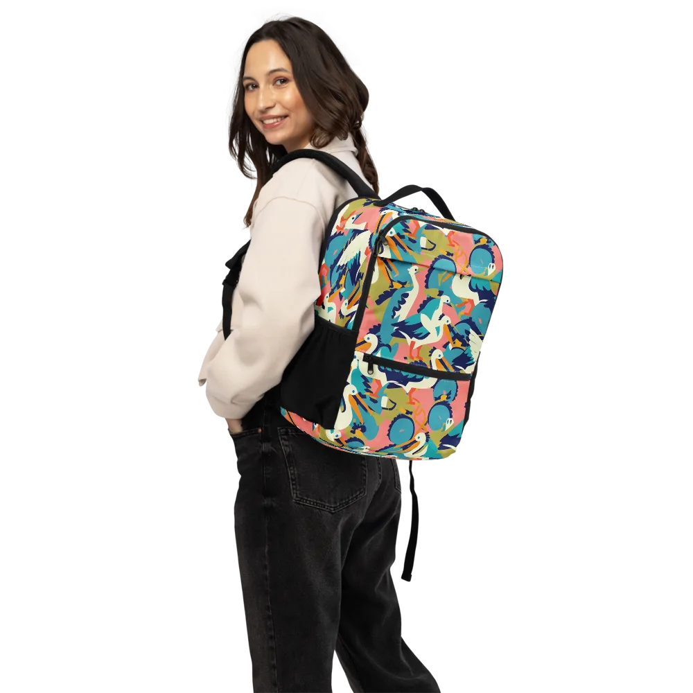 Tidal Flock on Utility Backpack — Back