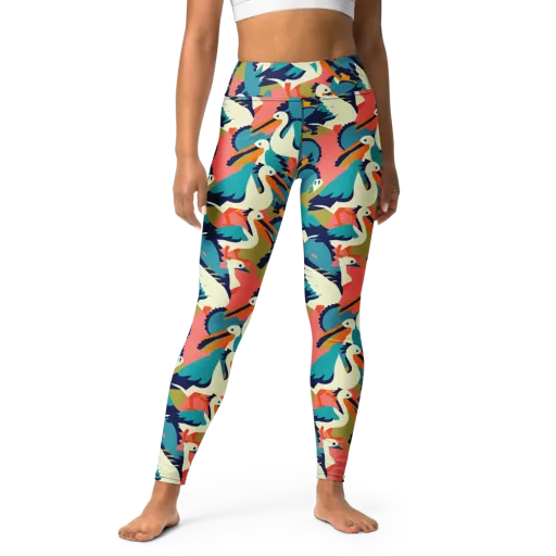 Tidal Flock on a Yoga Leggings