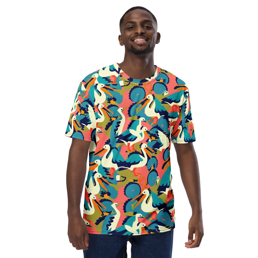Tidal Flock on Men's Crew Neck T-Shirt — Front