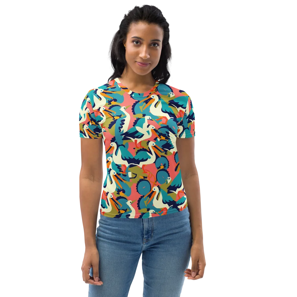 Tidal Flock on Women's Crew Neck T-Shirt — Front
