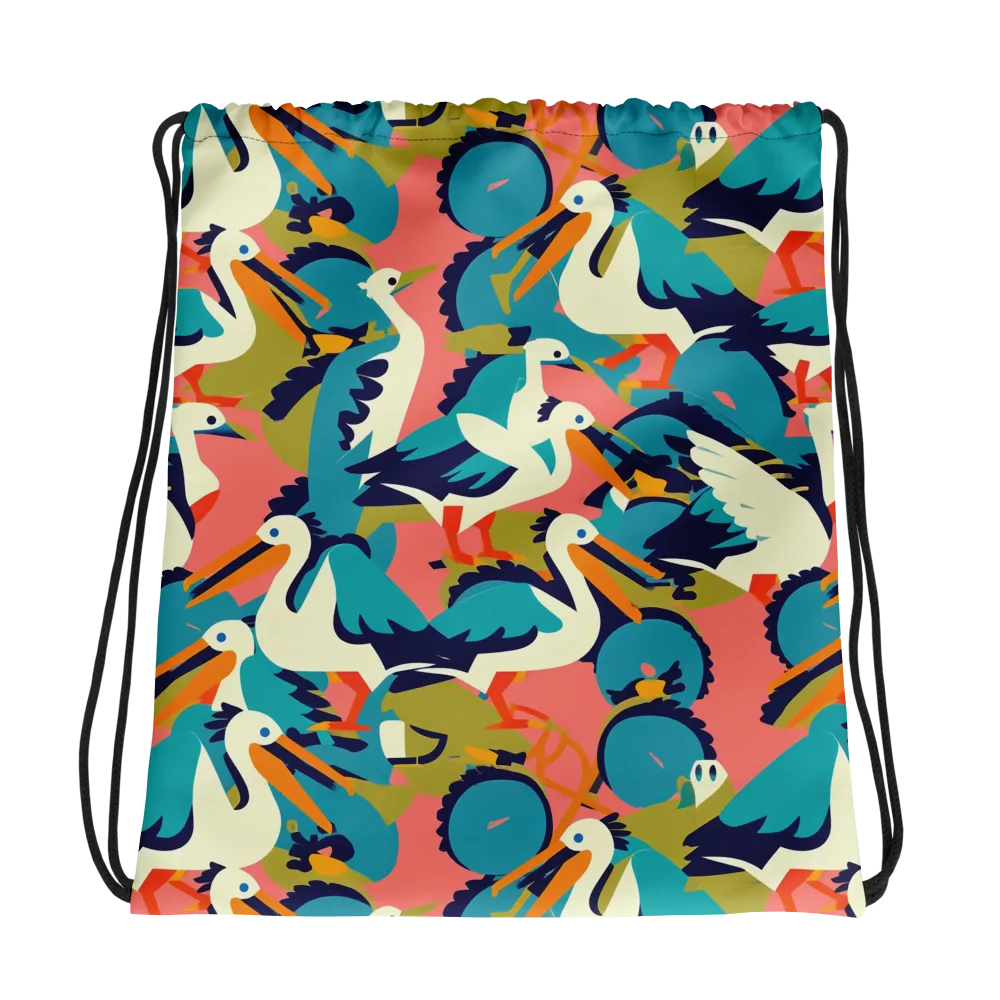 Tidal Flock on Drawstring Bag — Photo