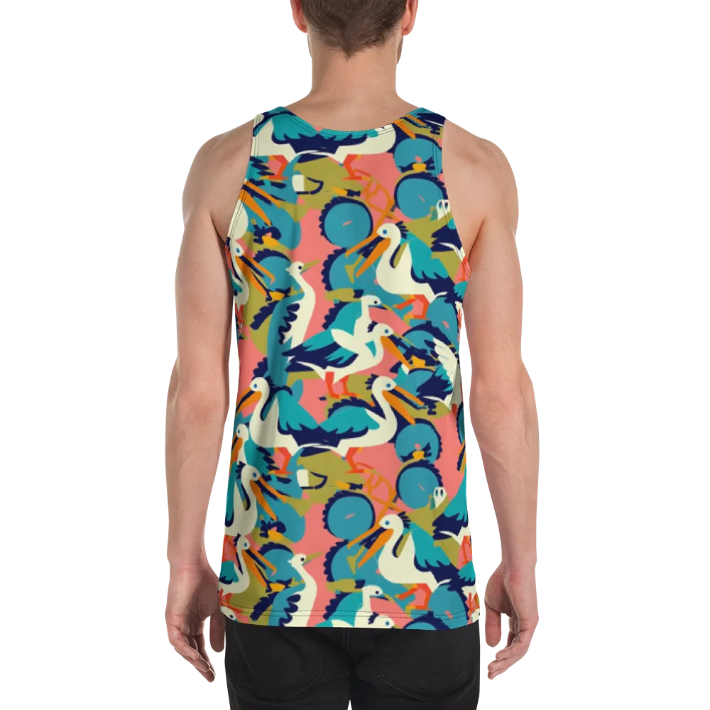Tidal Flock on Men's Tank Top — Back