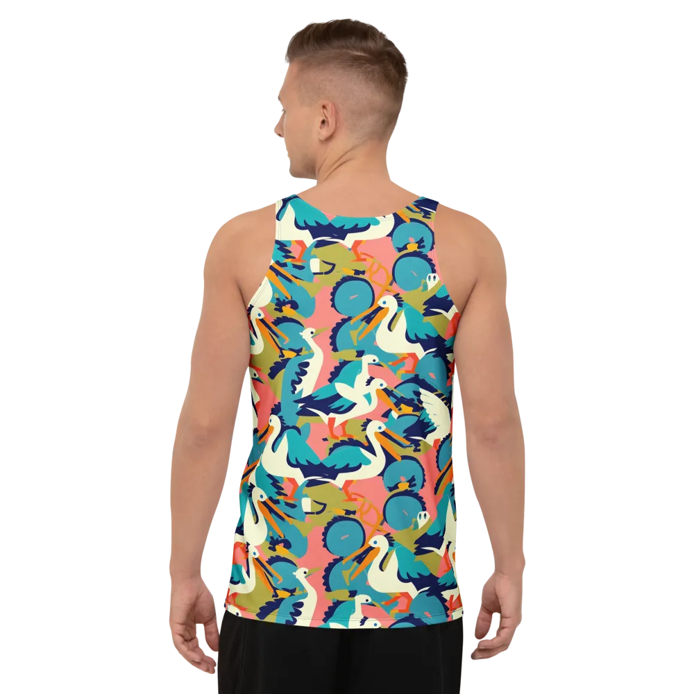 Tidal Flock on Men's Tank Top — Back