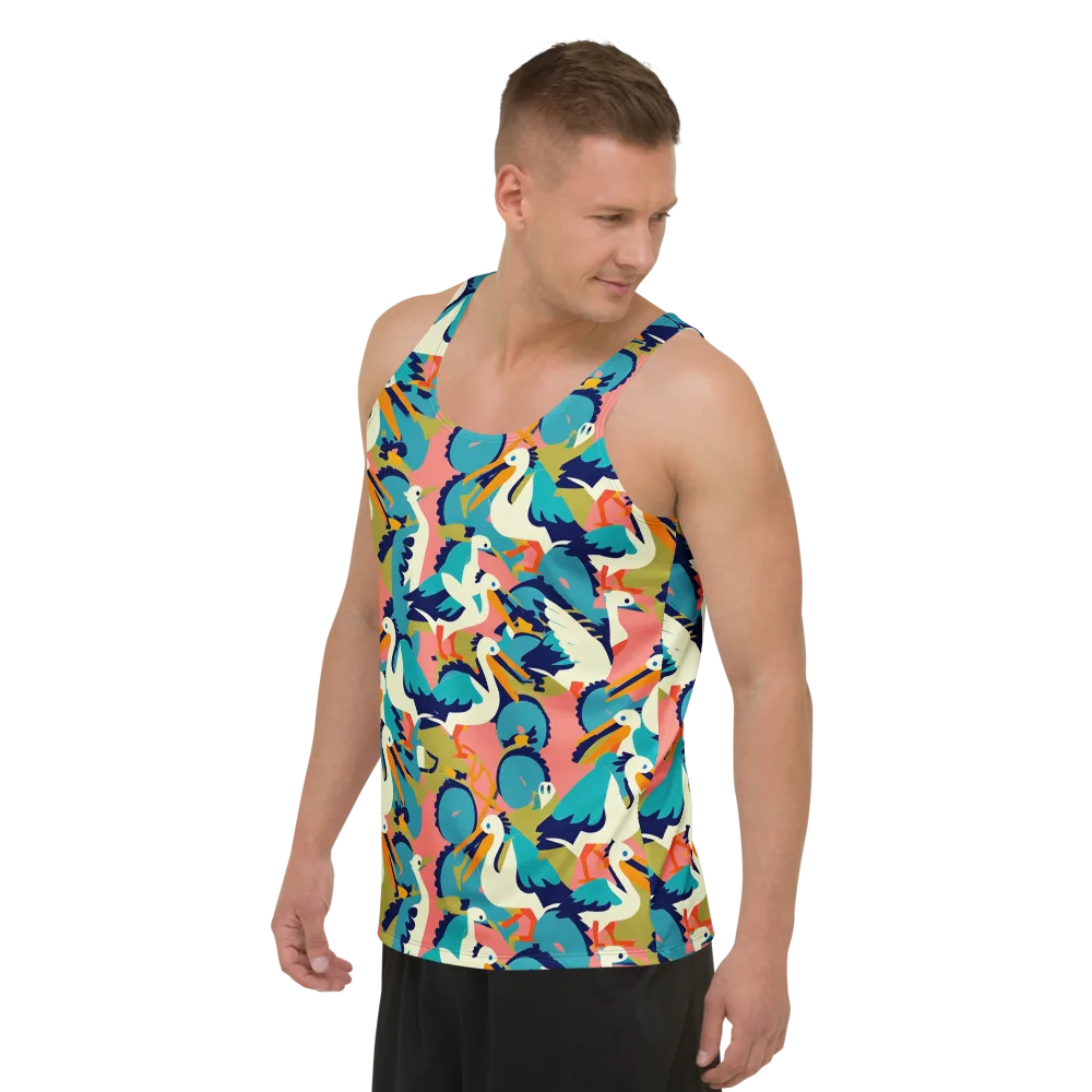 Tidal Flock on Men's Tank Top — Left Front