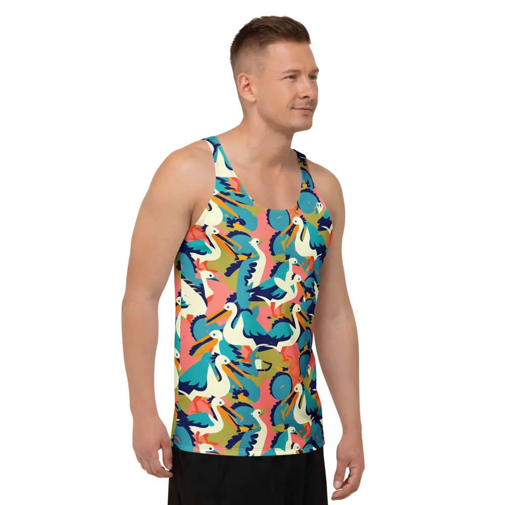 Tidal Flock on Men's Tank Top — Right Front