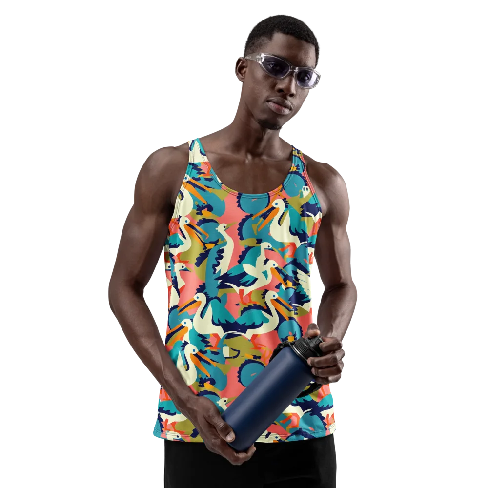 Tidal Flock on Men's Tank Top — Front