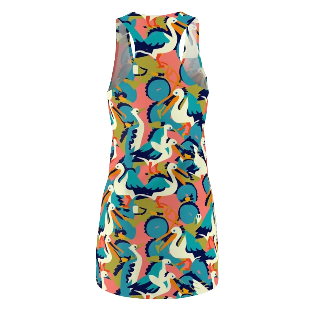Tidal Flock on Racerback Dress — Back