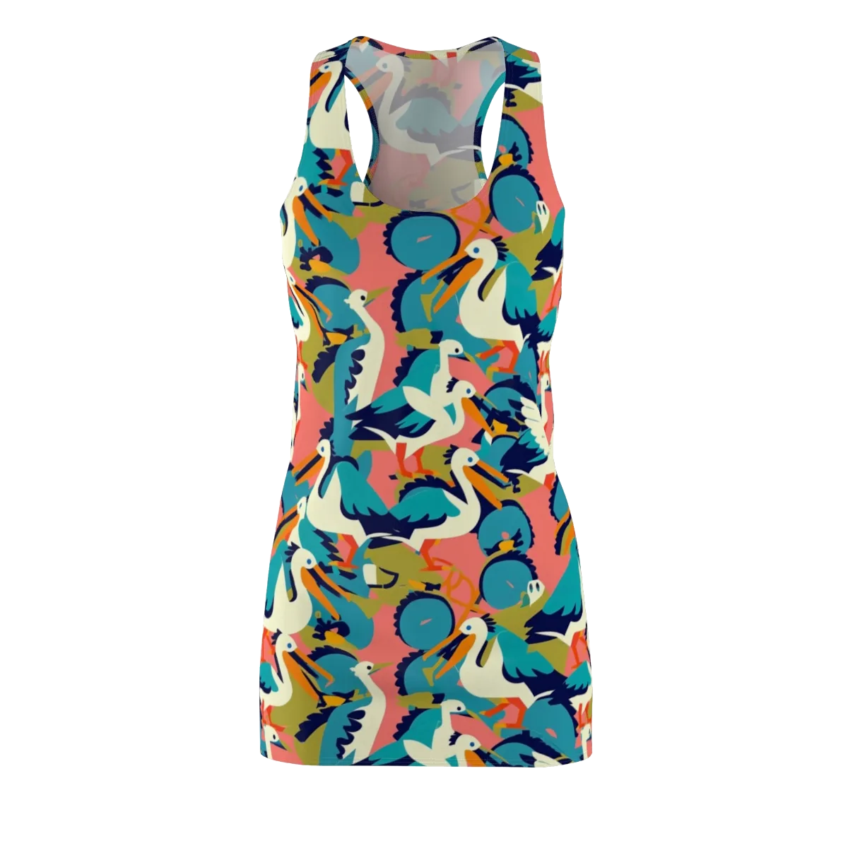 Tidal Flock on Racerback Dress — Front
