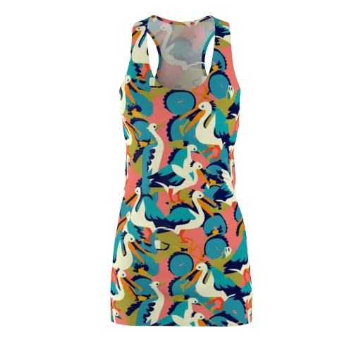 Tidal Flock on a Racerback Dress