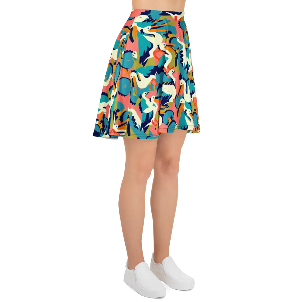 Tidal Flock on Skater Skirt — Right