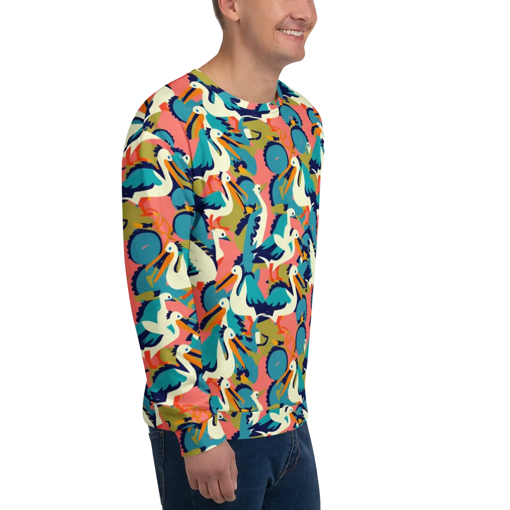 Tidal Flock on Sweatshirt — Right Front