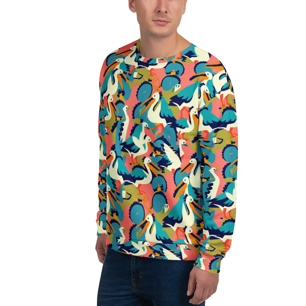 Tidal Flock on Sweatshirt — Left Front