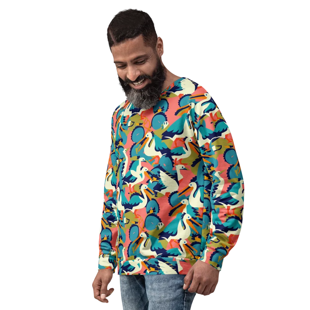 Tidal Flock on Sweatshirt — Left Front