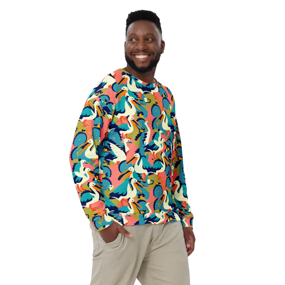 Tidal Flock on Sweatshirt — Front