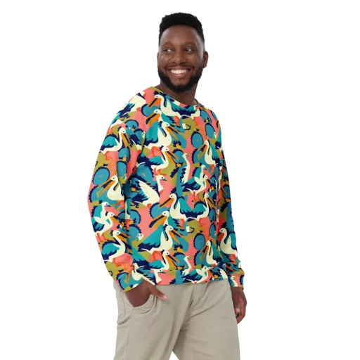 Tidal Flock on a Sweatshirt