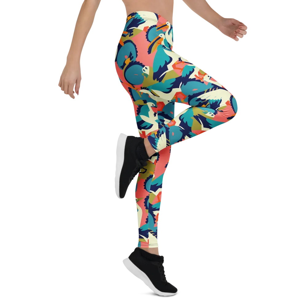 Tidal Flock on Leggings — Right