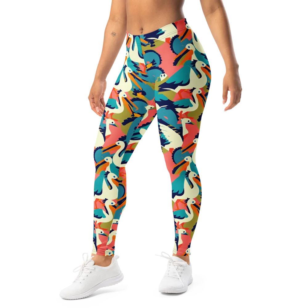 Tidal Flock on Leggings — Left Front