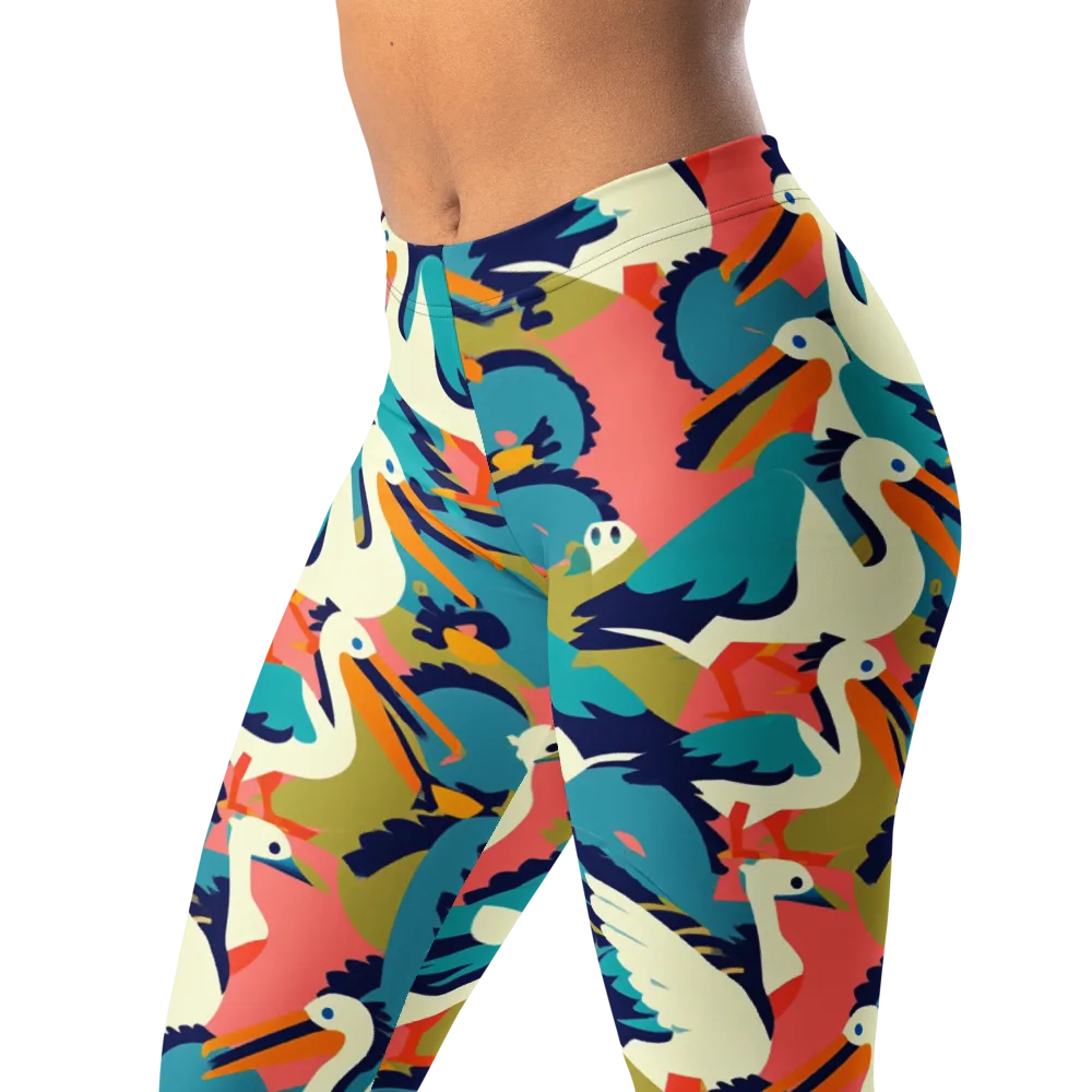 Tidal Flock on Leggings — Left Front