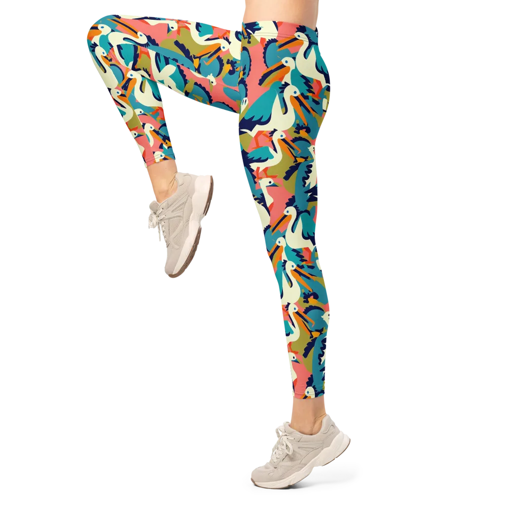 Tidal Flock on Leggings — Left