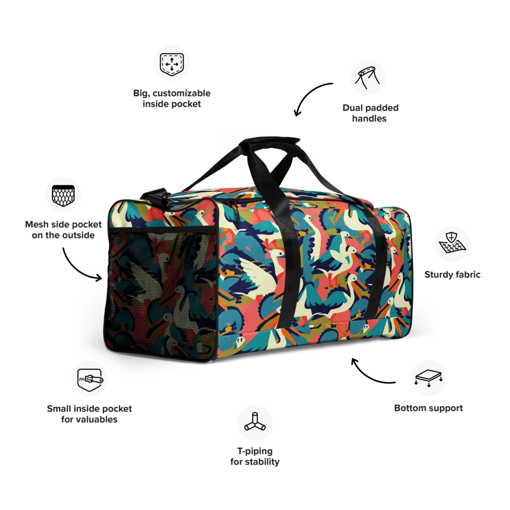 Tidal Flock on Duffle Bag — Right Front