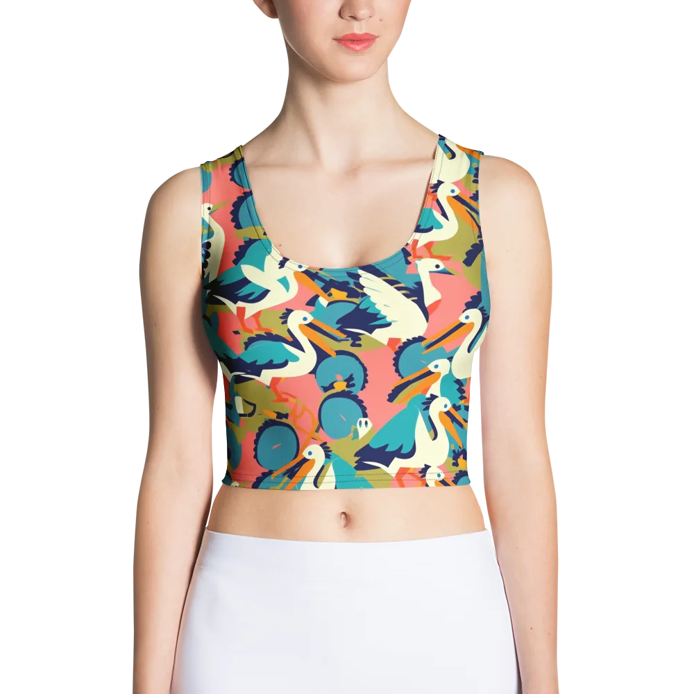 Tidal Flock on Crop Top — Front