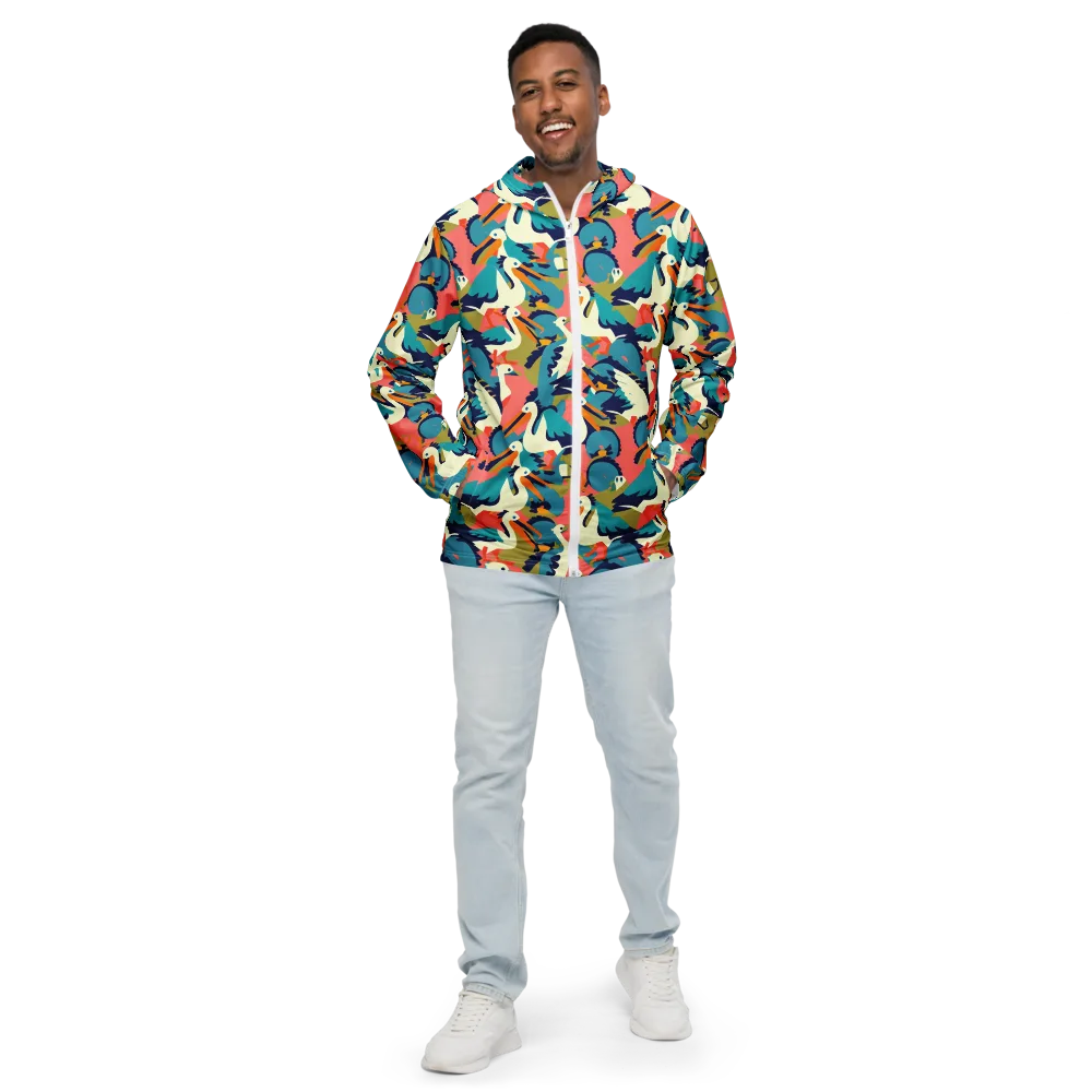 Tidal Flock on Men's Windbreaker — Front