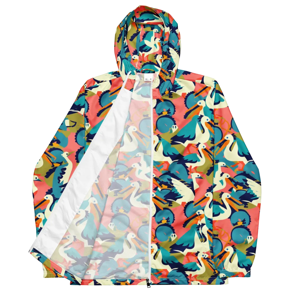 Tidal Flock on Men's Windbreaker — Front