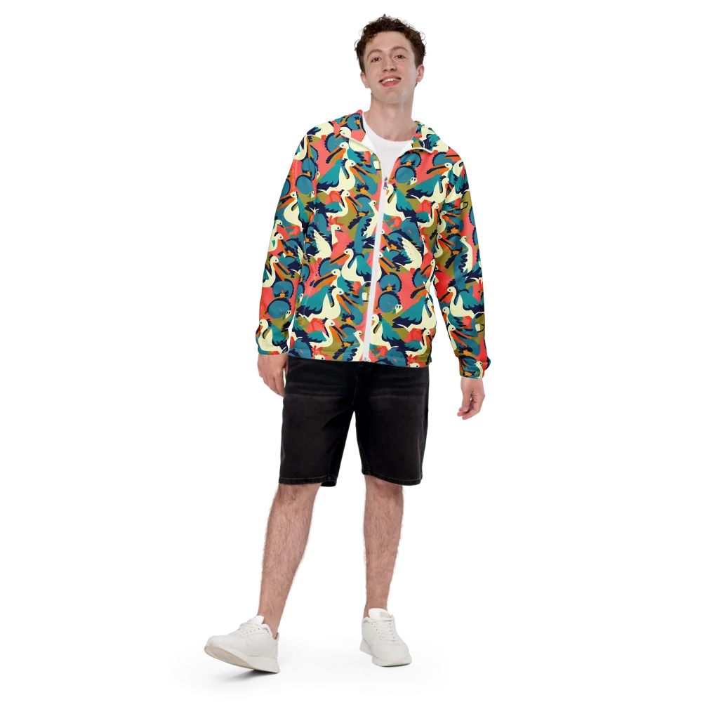 Tidal Flock on Men's Windbreaker — Front
