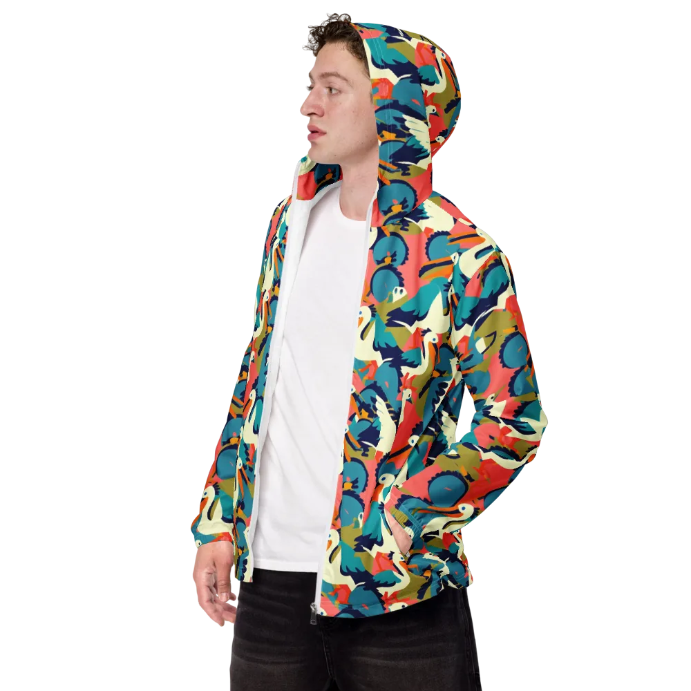 Tidal Flock on Men's Windbreaker — Left Front