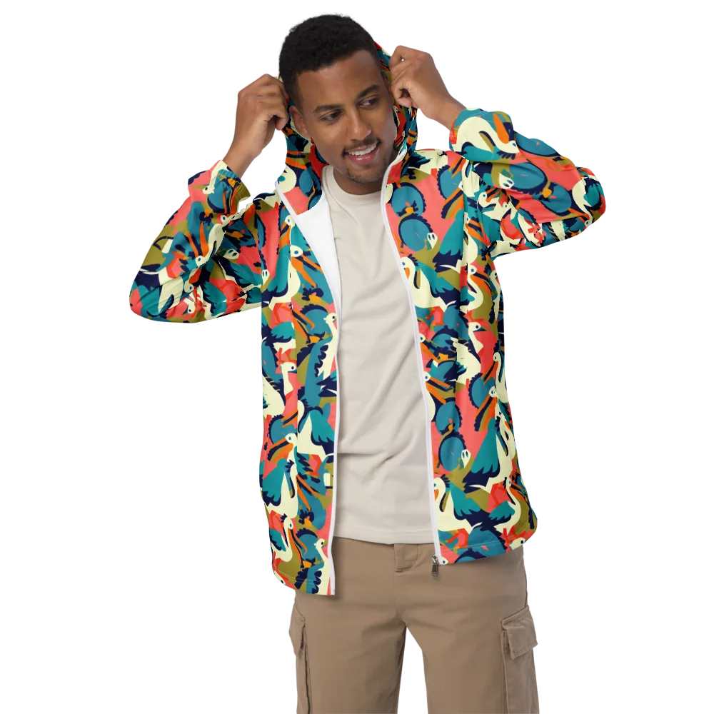 Tidal Flock on Men's Windbreaker — Front