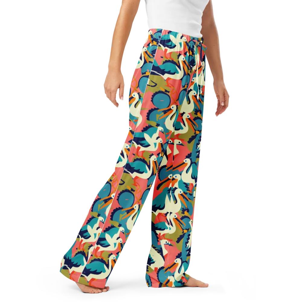 Tidal Flock on Women's Pajama Pants — Right Front