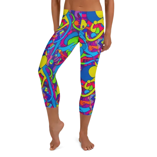 Prism Pulse on a Capri Leggings