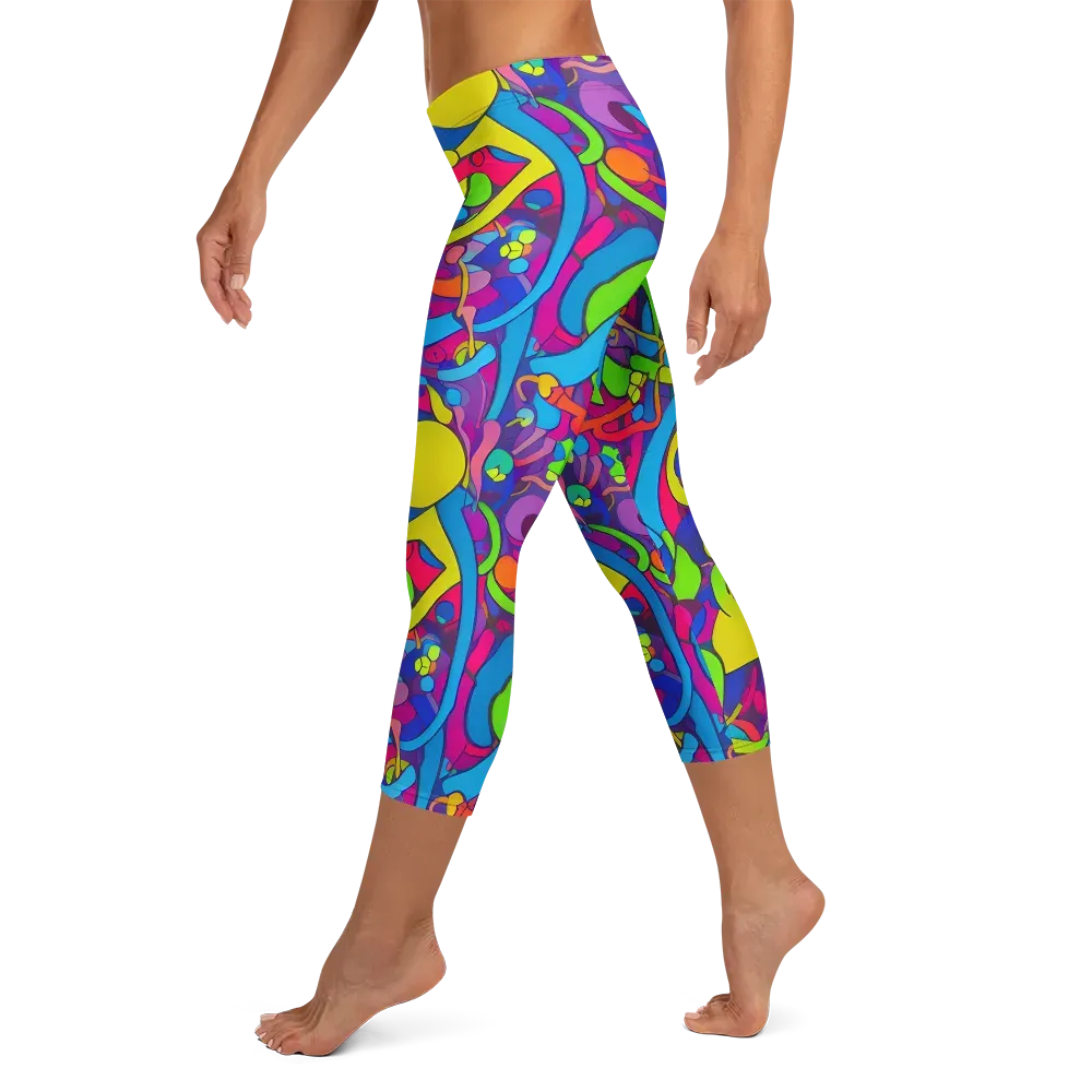 Prism Pulse on Capri Leggings — Left