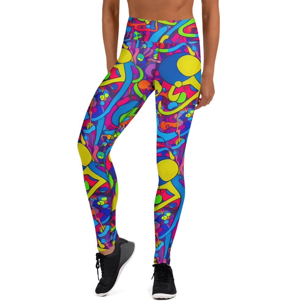 Prism Pulse on Yoga Leggings — Front
