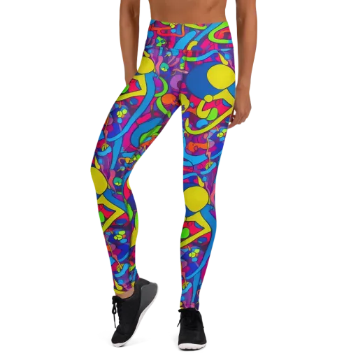 Prism Pulse on a Yoga Leggings