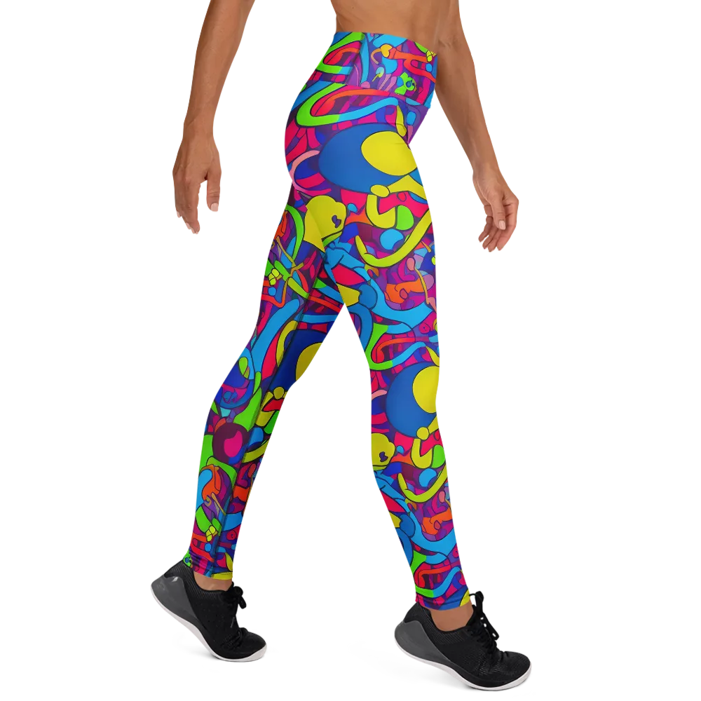 Prism Pulse on Yoga Leggings — Right