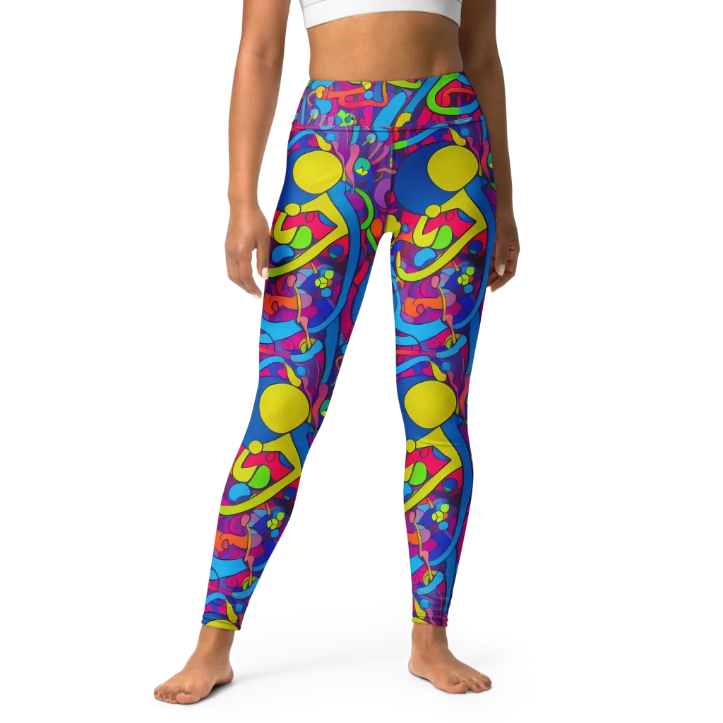 Prism Pulse on Yoga Leggings — Front
