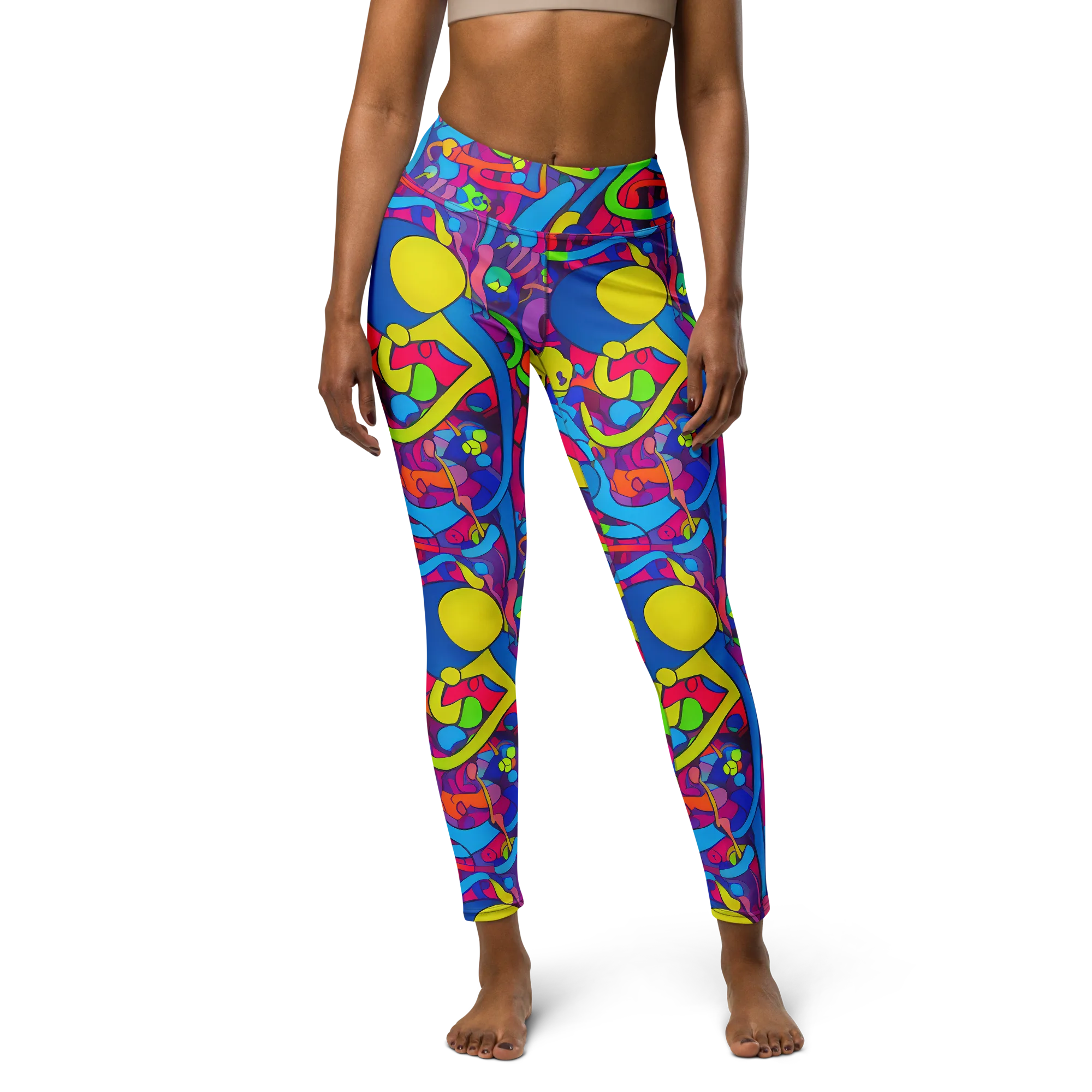Prism Pulse on Yoga Leggings — Front