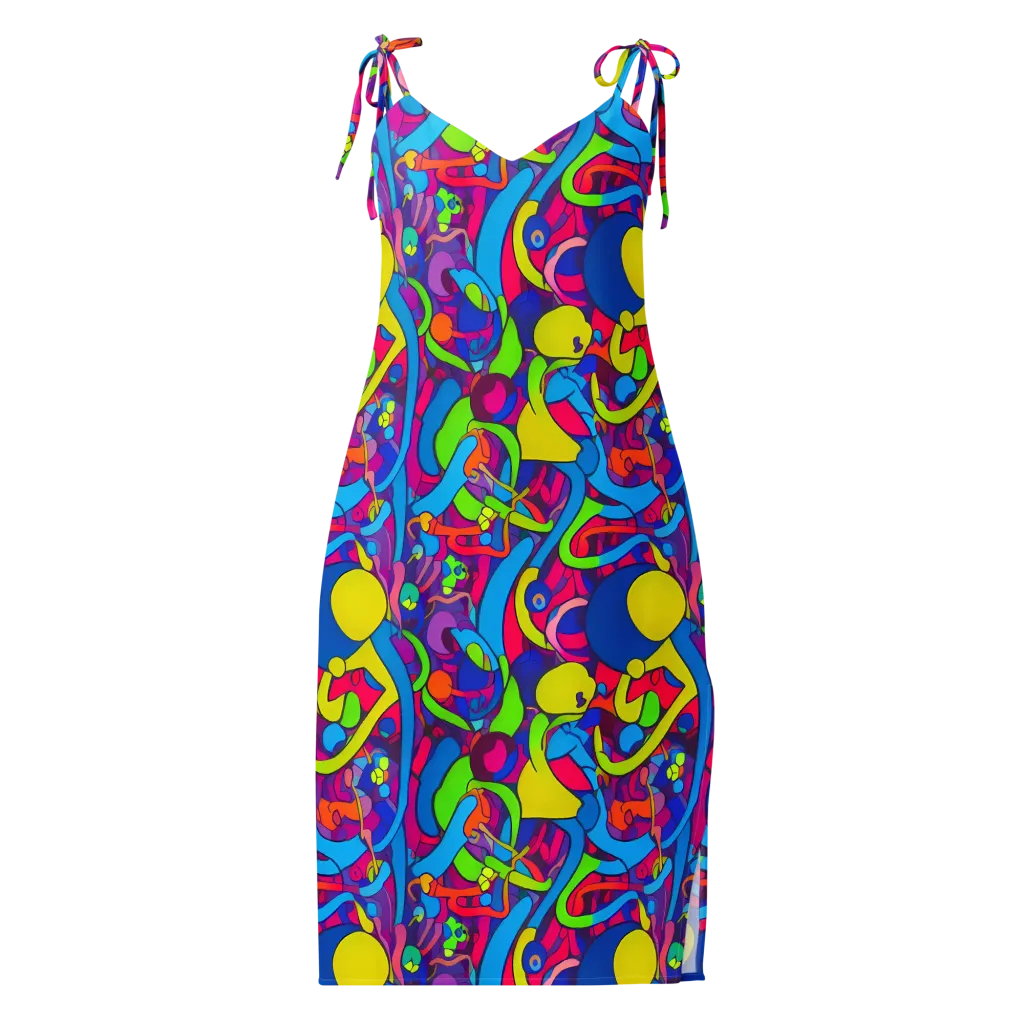 Prism Pulse on Slip Dress — Front