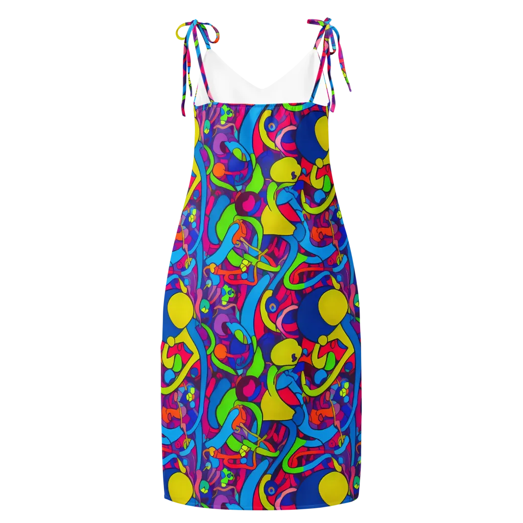 Prism Pulse on Slip Dress — Back