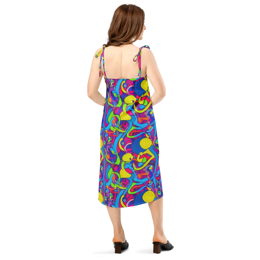 Prism Pulse on Slip Dress — Back