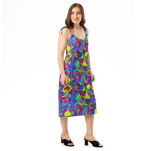 Prism Pulse on a Slip Dress