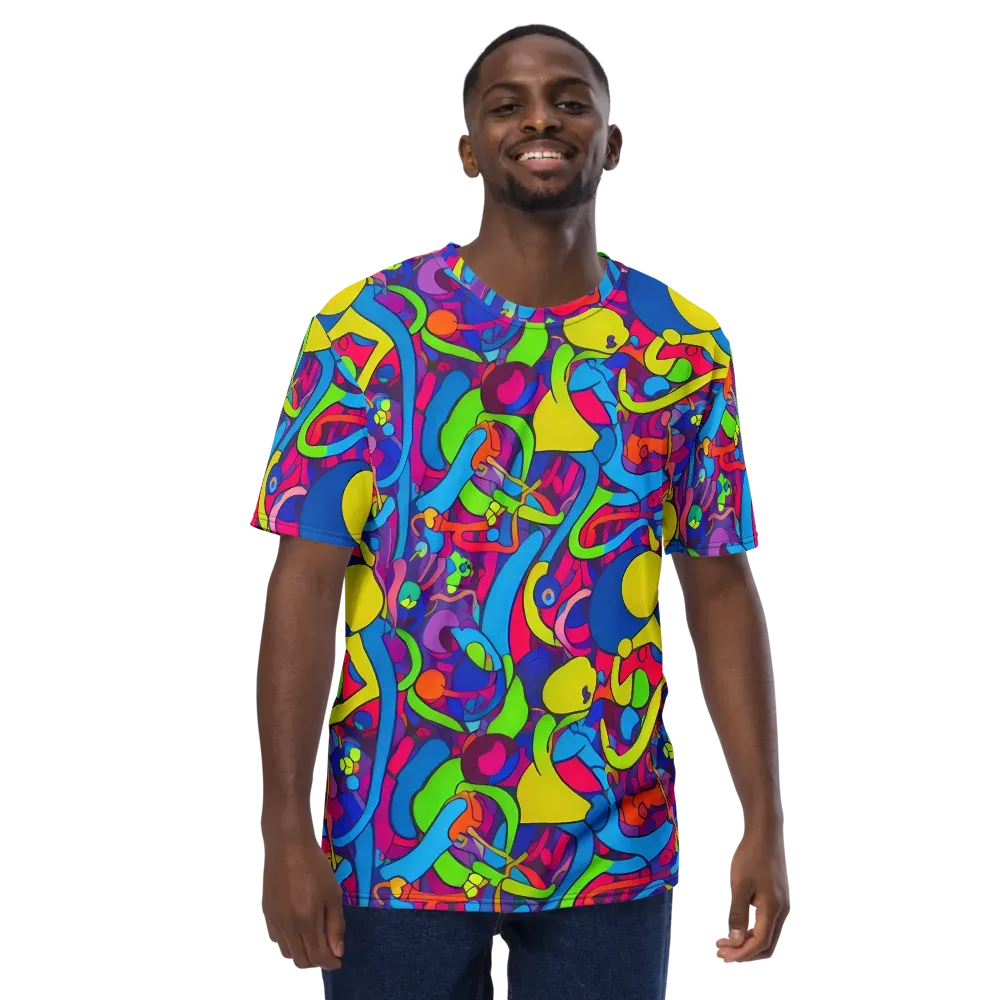 Prism Pulse on Men's Crew Neck T-Shirt — Front