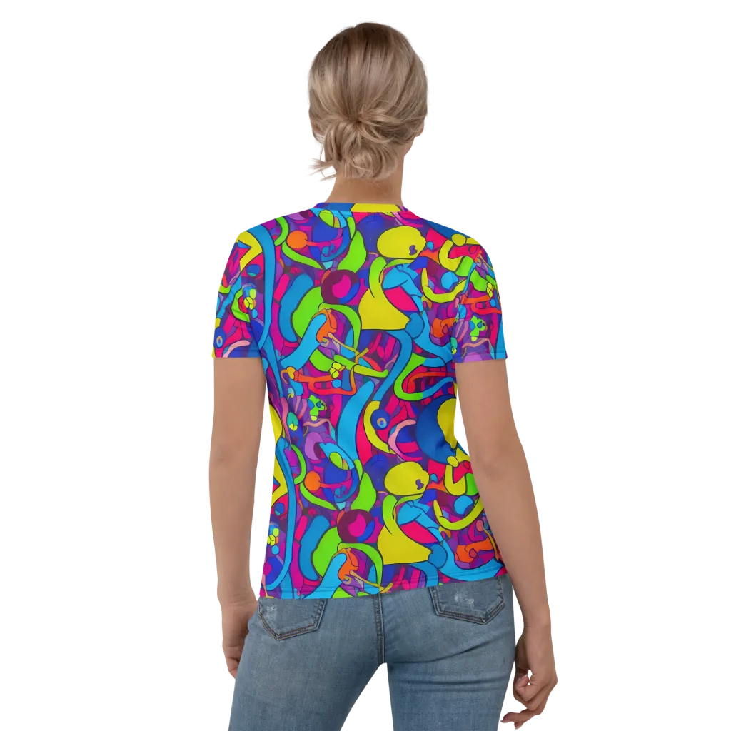 Prism Pulse on Women's Crew Neck T-Shirt — Back