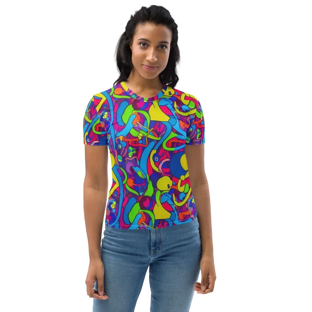 Prism Pulse on Women's Crew Neck T-Shirt — Front