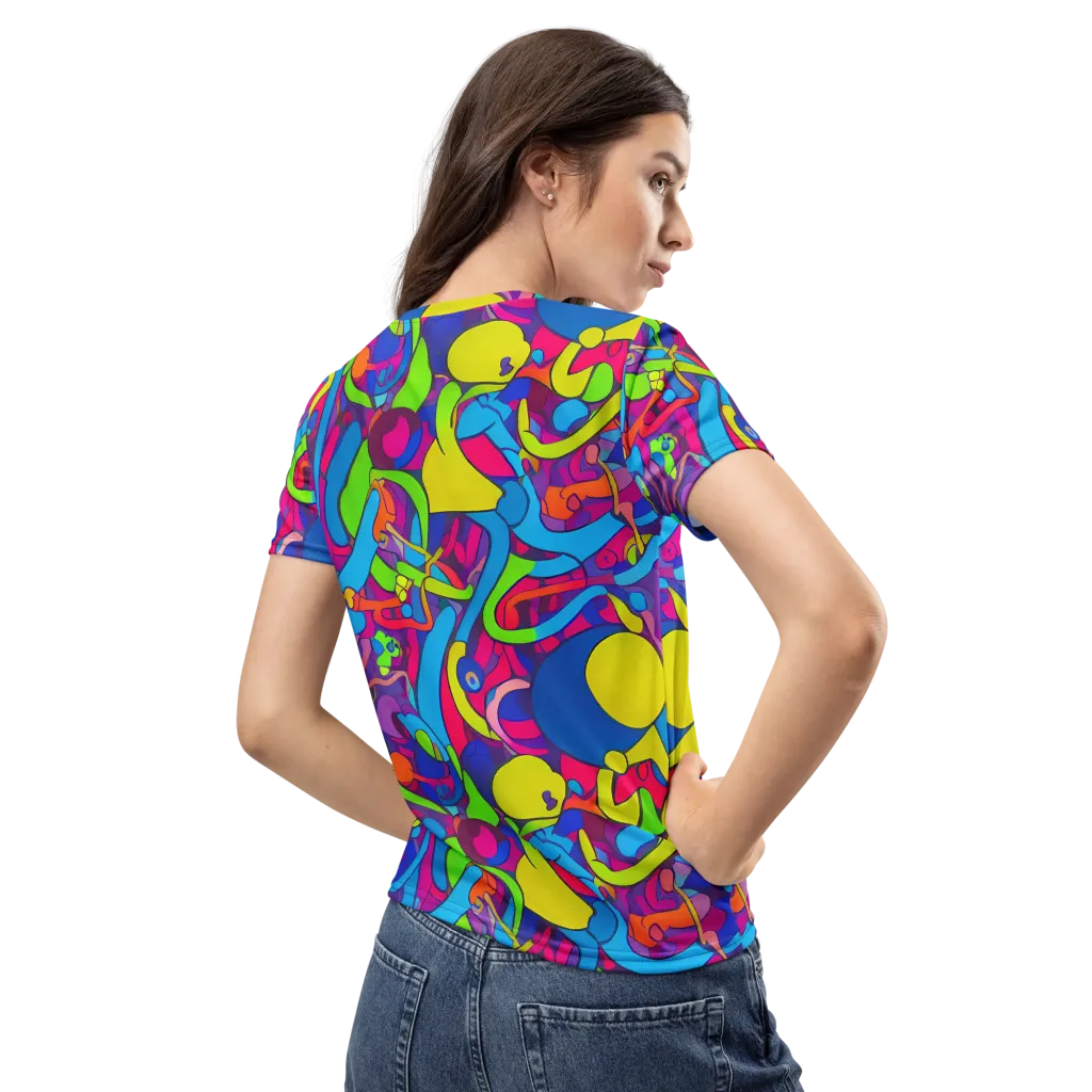 Prism Pulse on Women's Crew Neck T-Shirt — Back