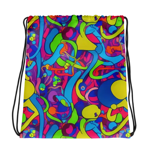 Prism Pulse on a Drawstring Bag